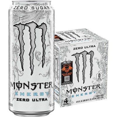 Monster Zero Ultra Energy Drink - 4pk/16 fl oz Cans