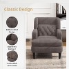 Racxily Upholstered Accent Chair Tufted Armchair for Living Room and Bedroom - 4 of 4