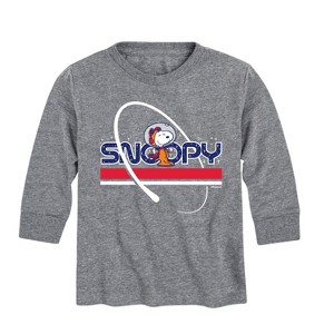 Boys' - Peanuts - Space Traveler Snoopy Long Sleeve Graphic T-Shirt - 1 of 4