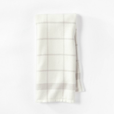 Farmhouse Christmas Kitchen Hand Towels: Postal Country Truck and Trees  Herringbone Cotton Weave with Decorative Checkered Prints on Terrycloth  with