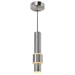 CWI Lighting Lena LED Integrated Mini Pendant With Satin Nickel Finish - 1 of 4