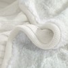 Cotton Cable Knit Blanket, Soft Warm Fleece Blanket for Couch & Bed Decor - NTBAY - 4 of 4