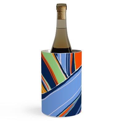 DorisciciArt autumn stripes Wine Chiller - Deny Designs