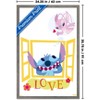 Trends International Disney Lilo & Stitch (2002) - Window Love with Angel Framed Wall Poster Prints - 3 of 4