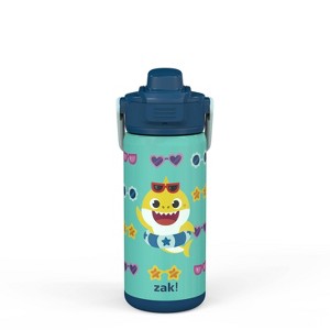 Zak Designs Antimicrobial 14oz Stainless Steel Double Wall Vacuum Beacon Bottle - 1 of 4