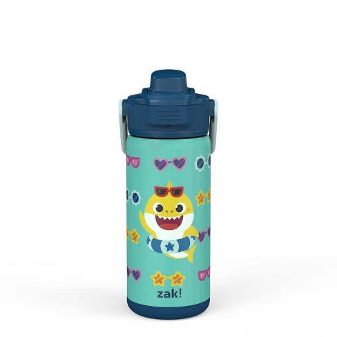 Zak Designs 14oz Stainless Steel Kids' Water Bottle with Antimicrobial Spout 'Minecraft