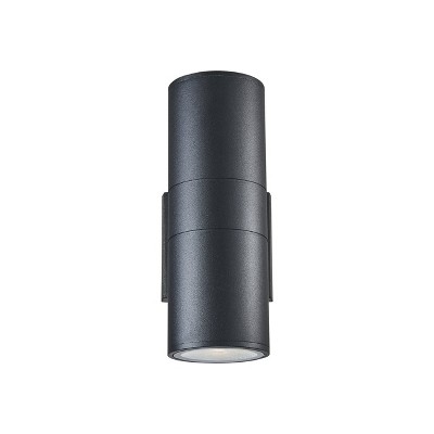 Simon Transitional 10" Textured Black LED Wall Sconce