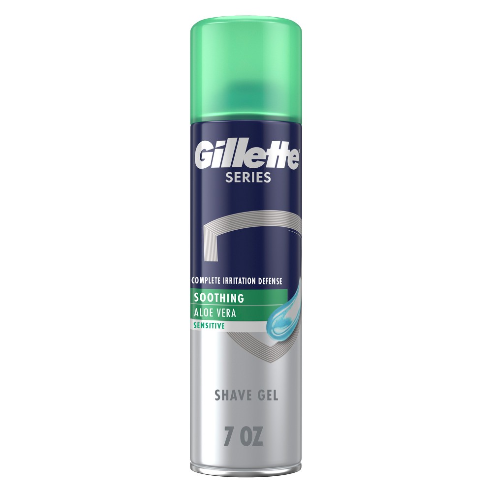 Photos - Shaving Foam / Shaving Cream Gillette Series Sensitive Soothing with Aloe Vera Men's Shave Gel - 7oz 