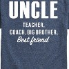 Men's - Instant Message - Uncle, Teacher, Big Brother, Best Friend Short Sleeve Graphic T-Shirt - 2 of 4