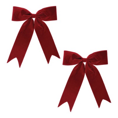 Red Holiday Bow (Set of 2)