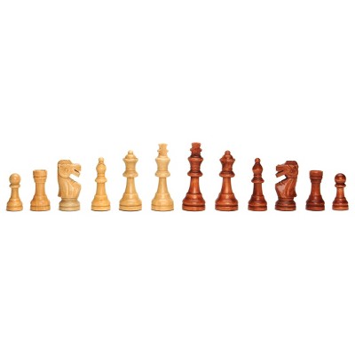 Traditional Staunton Wooden Chess Pieces Set, 3.75 inch King