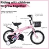 Aukfa 16-Inch Kids Bike with Training Wheels and Stand, Adjustable Seat and Handlebars,For Boys and Girls Aged 4-8 - 2 of 4