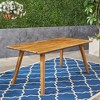 Osparple Outdoor Dining Table, Different Sizes Patio Table with Acacia Wood Top for 4 Person - 2 of 4