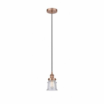Canton - 1 Light Mini Pendant In Industrial Style-9.25 Inches Tall and 5.25 Inches Wide