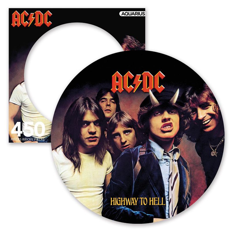 Aquarius Puzzles AC/DC Highway To Hell 450 Piece Picture Disc Jigsaw Puzzle, 1 of 2