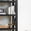 NicBex Geometric Bookcase 4/6/7-Shelf Art Deco Solid Wood Storage Unit Furniture for Office and Living Rooms, Bedroom, Apartment - 3 of 4