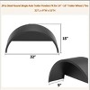 COZONY 2 Pack Single Axle Trailer Fenders with Backs, 32"x9"x15" Steel Diamond Plate, Fits 14-16" Wheels, Replacement for Car, Cargo, Utility Trailer - 2 of 4