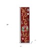 HomeRoots 36" Red Gold And Green Christmas Wreath Solid Wood Welcome Porch Sign - 3 of 4