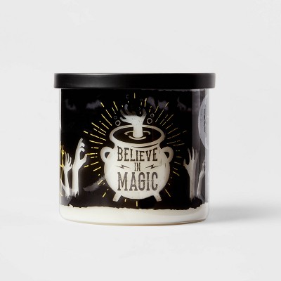 15oz Lidded Glass Jar Believe in Magic Candle - Hyde & EEK! Boutique™