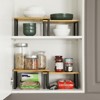 Cabinet Organizer Shelf, Kitchen Counter Shelves, Kitchen Storage, Spice Rack, Stackable, Expandable, Metal and Engineered Wood - 2 of 4