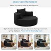Kumasinova 360° Swivel Chair, Round Barrel Chair, Chenille Accent Chair, Modern Sofa Chair with 3 Removable Pillows, Armchair for Living Room/Bedroom - 4 of 4