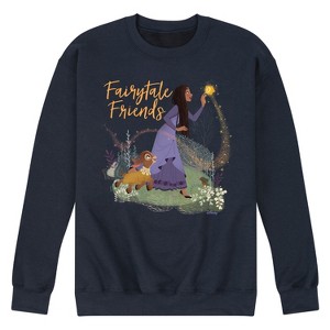 Men's - Disney - Fairytale Friends Graphic Fleece Sweatshirt - 1 of 4