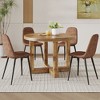 NicBex Round Dining Table Set for 4 Modern Practical Wooden MDF Dining Table with 4 Chairs for Kitchen - 2 of 4