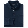 Lands' End Men's Long Sleeve Cotton Supima Polo Shirt with Pocket - 3 of 3