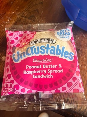 Smucker's Uncrustables Frozen Peanut Butter & Raspberry Spread Sandwich ...