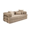 XIZZI Compact Foldable Sofa Bed, Spacious 80.52-inch Width in Soft Corduroy Fabric, Includes Gray, Black & Beige Color Options for Modern Home Decor - 4 of 4