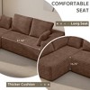 WJSHome 104" Modular Sectional Cloud Couch, Boneless Sofa with Deep Seat, Comfy Fluffy Couch with L-Shaped Chaise,Left-Facing Chaise - 4 of 4