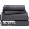 Clara Clark Bed Sheets, Premier 1800 Series 4 Piece Bed Sheet Set, Deep Pocket Luxury Soft Bedding Sheets & Pillowcases - 2 of 4