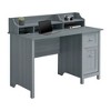 Anybear Grey Classic Office Desk with Storage - 2 of 4