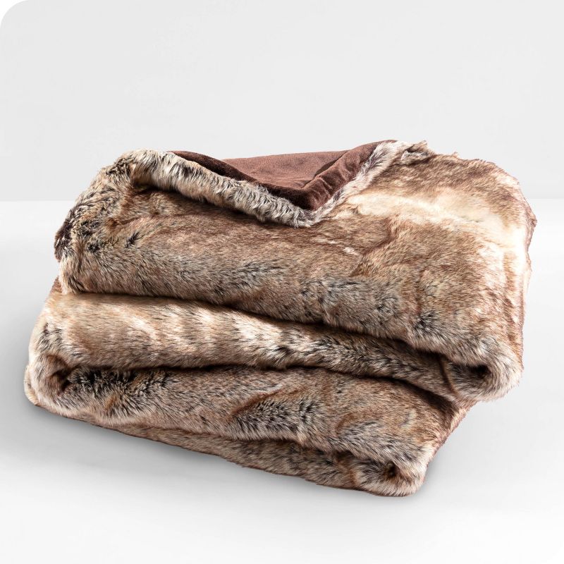 Faux Fur Blanket by Bare Home, 5 of 9