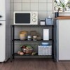3 - Shelf Adjustable Metal Shelf Wire Shelving Unit Storage Rack Display Shelf Office Kitchen Bedroom Bathroom Laundry - 2 of 4