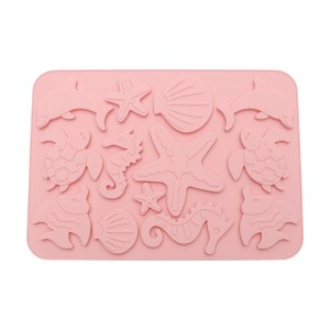 Unique Bargains Chocolate Mould 14-Cavity Sea Life Candy Mould Hand Wash 9.21"x6.54"x0.31" 1 Pc - 1 of 4