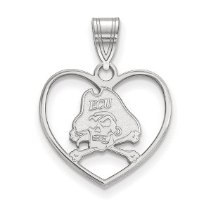 Black Bow Jewelry Sterling Silver East Carolina Pirates NCAA Pendant - 1 of 3