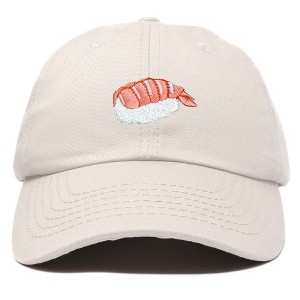 Dalix Shrimp Nigiri Embroidered Sushi Cotton Dad Hat Baseball Cap Adjustable Womens - 1 of 4