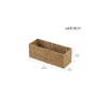 mDesign Small Woven Seagrass Bathroom Toilet Tank Storage Basket - image 4 of 4