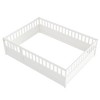 JUJABU Full Size Integral Construction Children's  Floor Bed with Super High Security Barrier and Door - 2 of 4