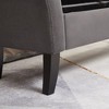 PAGED Tufted Storage Bench with Curved Arms, Milk Velvet Ottoman with Storage & Solid Wood Legs, Ottoman Foot Rest, 51.5" Bed Bench with Storage - 4 of 4
