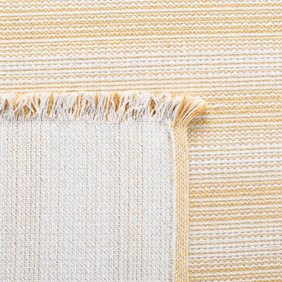 Ivory Gold Nomadic Stripe 8' x 10' Synthetic Area Rug
