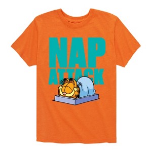 Boys' - Garfield - Nap Attack Short Sleeve Graphic T-Shirt - 1 of 4