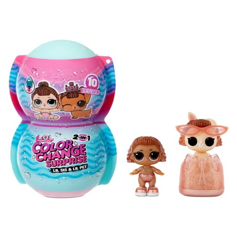 LOL Surprise LiL Sisters L.O.L MISS BABY glam CLUB SERIES 2 COLOR CHANGE doll 