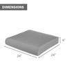 Aoodor Outdoor Chair Cushion, Fade-resistant Polyester, Removable Cover with Hidden Zipper,  Set of 2 - 2 of 4