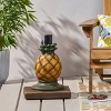 Okak Novetly Umbrella Stand with Pineapple Shape Base, Patio Umbrella Base with Adjustable Knob, Outdoor Umbrella Stand for Garden, Yellow - 2 of 4