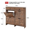 Shoe Storage Cabinet, Slim Freestanding Shoe Rack with Flip Drawers - 2 of 4