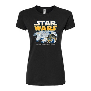 Women's - Star Wars - Han Chewy Mil Falc Juniors Fitted Graphic T-Shirt - 1 of 2