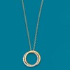 Ross-Simons 0.20 ct. t.w. Diamond Double-Circle Pendant Necklace in 14kt Yellow Gold - 4 of 4