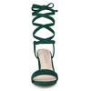 Allegra K Women's Lace Up Chunky Heels Sandals - 3 of 4